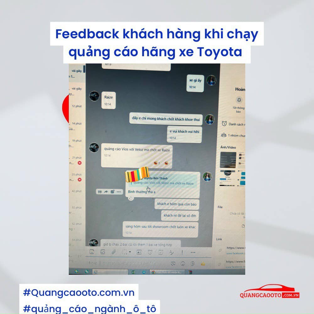 Quangcaooto.com.vn - Agency quảng cáo dành riêng cho ngành ô tô 11 Quảng Cáo Ô Tô - Tối Ưu Đa Nền Tảng feedback khach hang toyota quangcaooto 4